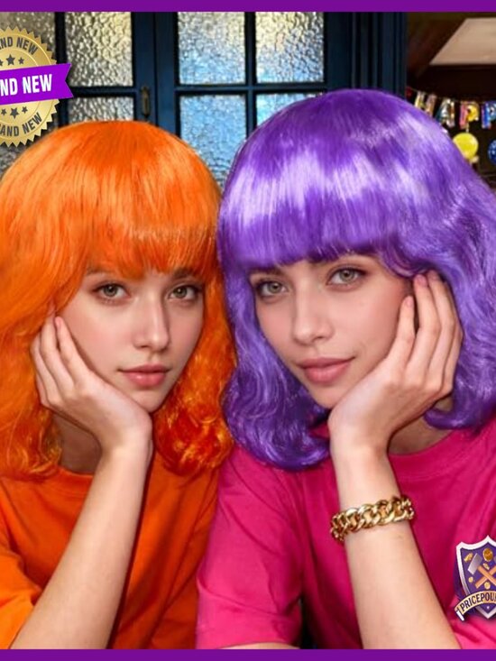 12-Pack Multi-Style Wigs for Costume Cosplay Party Events